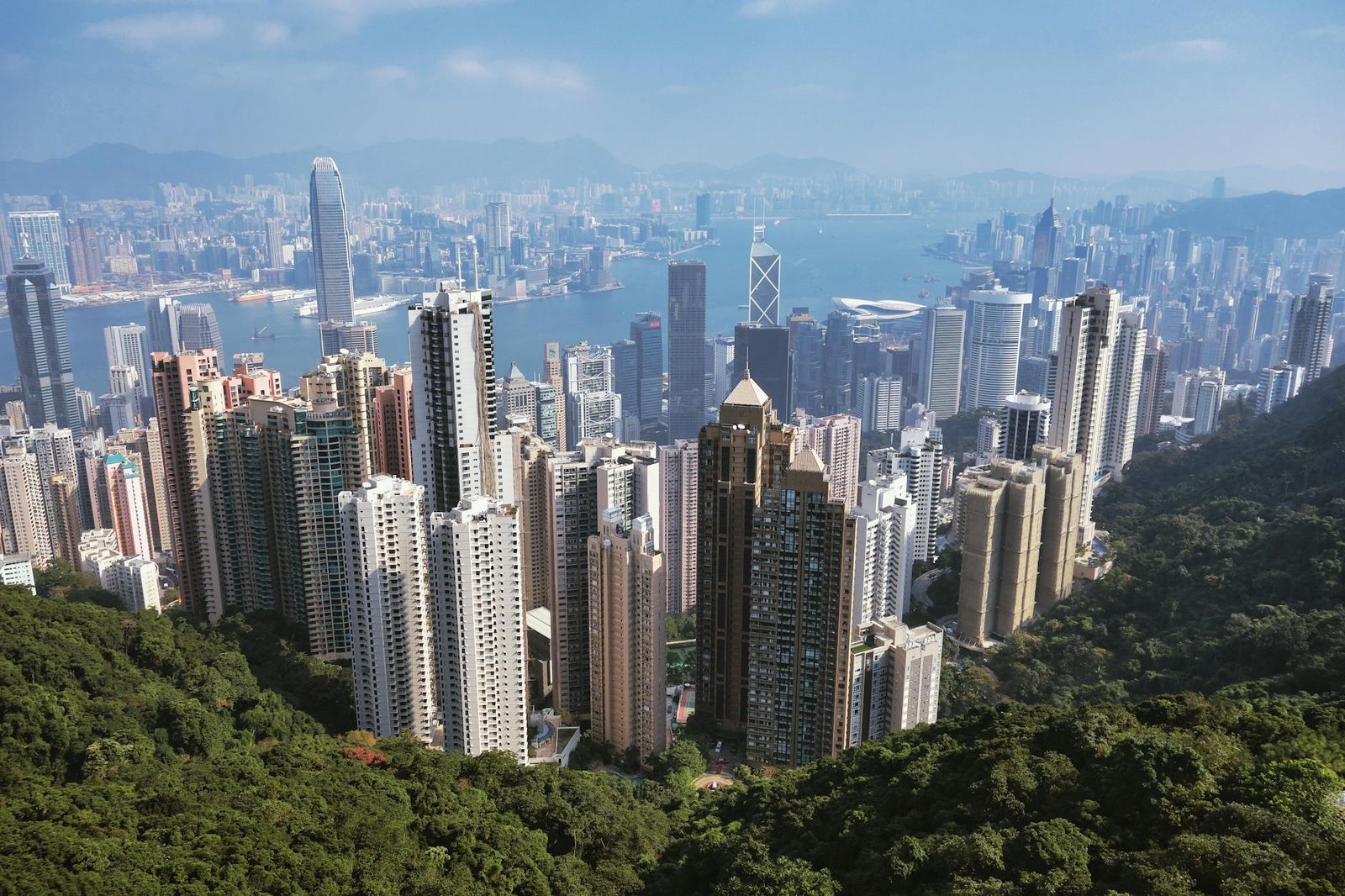 view from victoria peak hong kong china