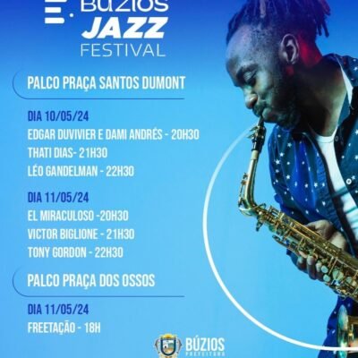 Não perca o encerramento do incrível Búzios Jazz Festival neste final de semana!