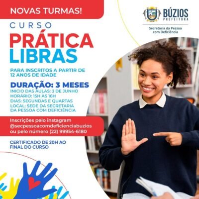 Prefeitura de Búzios lança oportunidade única: inscrições abertas para curso de Língua Brasileira de Sinais!