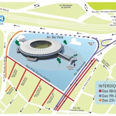 Prefeitura do Rio prepara operação para jogos do Fluminense e Alianza Lima no Maracanã