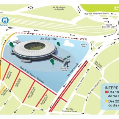 Esquema especial da Prefeitura do Rio para Fluminense x Atlético-GO no Maracanã em 15/06