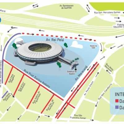 Fluminense x Juventude: esquema de trânsito no entorno do Maracanã sábado (01/06) no Rio.