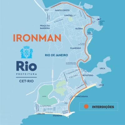 Ironman 70.3: Interdição de vias na cidade do Rio no domingo, 23/06 – Centro de Operações Rio.