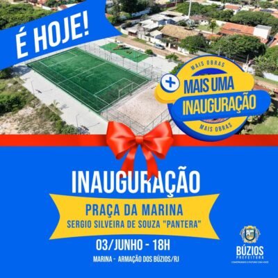 Novidade: Prefeitura abre nova praça na Marina em evento de inauguração nesta segunda-feira