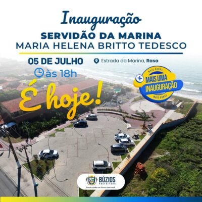 Descubra tudo sobre a emocionante inauguração da Servidão da Marina em homenagem a Maria Helena Tedesco nesta sexta-feira (5)!