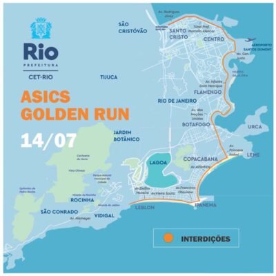 Esquema especial de trânsito para Meia Maratona Asics Golden Run no Rio – 14/07