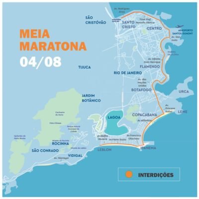 Plano de tráfego exclusivo da Prefeitura para Meia Maratona no domingo (04/08).