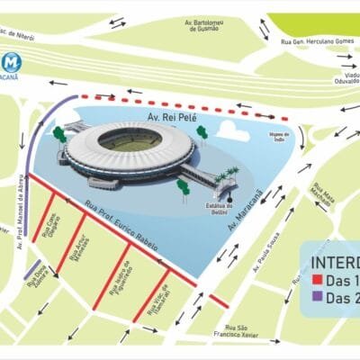 Plano de trânsito para Fluminense x Athletico-PR no Maracanã em 22/10 – Centro de Operações Rio