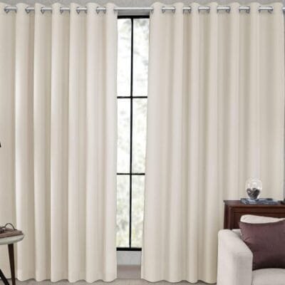 Cortina Tecido Blackout Blecaute Corta Luz Sala Quarto 80% 4,00 X 2,60m (Palha)