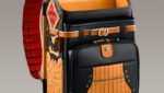 Mochila randoseru inspirada na armadura samurai