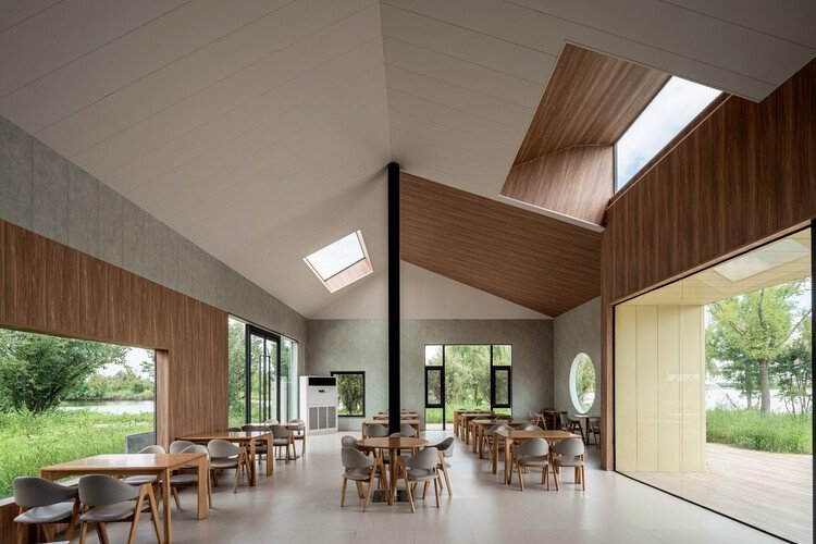 Lakeside Countryside Homestay - Pingdingshan / Menjue Architects - Interior Photography, Dining room