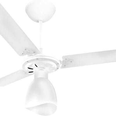 Venti-Delta Ventilador de Teto New Light 3 Pás Laqueadas 127 V C3V, 383148, 130 W, Branco