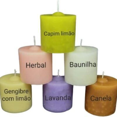 Kit 6 velas 90G – aromáticas