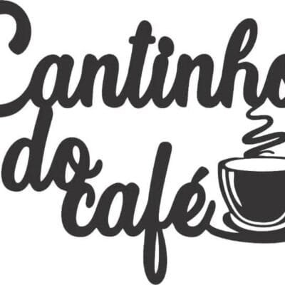 Cantinho Do Café Decoração Cozinha Placa Mdf 3mm Preto