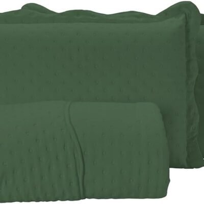 Cobre Leito Balle Para Cama de Casal Tamanho Casal Padrão, Queen e King (Verde, Casal Padrão (220x240cm))