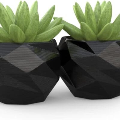 2 Vasos Cachepot Suculenta Ervas Flor Decora Mesh Mini Pp58