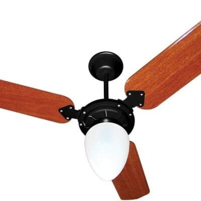 Ventilador Pera New 110/127V 3P, Tron, Preto/Mogno