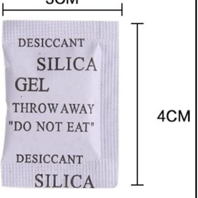 Silica gel sache pacote com 100 dessecante antimofo desumidificador