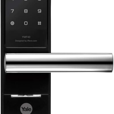 Fechadura Digital Yale YMF 40 com Biometria, compatível com Alexa, Preto/Prata