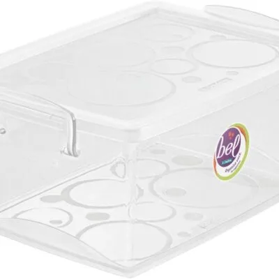 Organizador com Trava, 4L, Cristal, Ordene