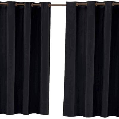 Cortina Blackout Corta Luz PVC 220cm x 130cm – Preto