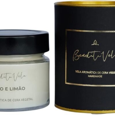 Vela aromática Coco e limão 145 g – Bendita Vela