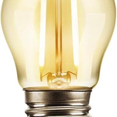 Lâmpada Filamento LED G45 2W 2200K Elgin Bivolt Ambar Luz Amarela Quente – Vintage, Retrô, Decoração