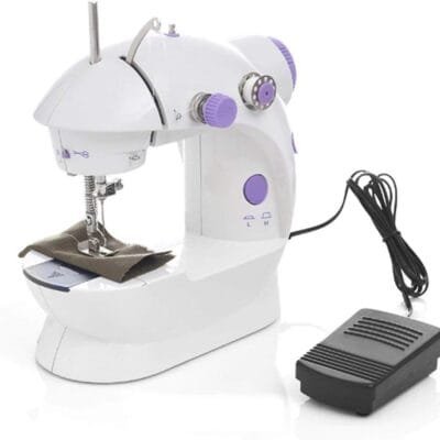Mini Maquina De Costura Domestica Luz LED Portatil Bivolt Compacta