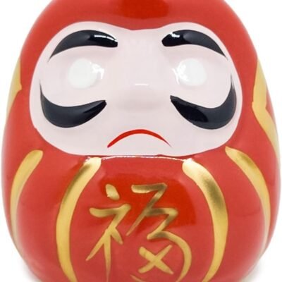 Enfeite Mesa Daruma Amuleto Da Sorte Buda Monge Zen Oriental Presentes Criativos Porcelana Elegante