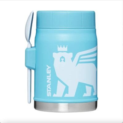 Stanley – Pote térmico, frasco para almoço e pequeno-almoço em aço inoxidável térmico e isolado para crianças, para alimentos quentes ou frios, com espátula, 414 ml, Pool