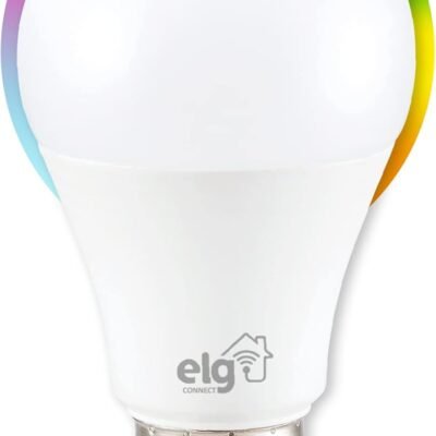 ELG, SHLL100, Lâmpada Inteligente de LED 10W Dimerizável, Compatível com WI-FI, Bluetooth, Comando de Voz, Soquete E26/E27, RGB