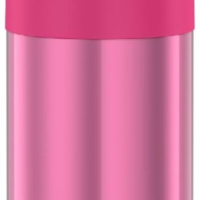 Thermos Garrafa infantil Carros Funtainer, aço inoxidável, 354 ml, rosa