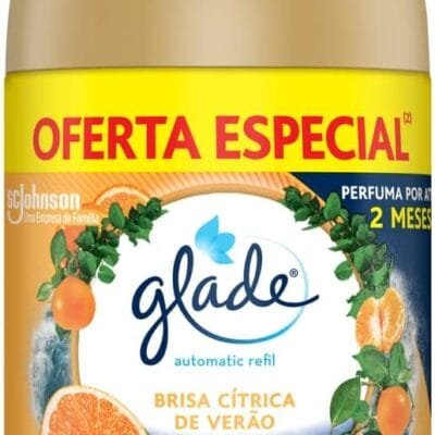 Glade Aromatizador de Ambiente Automático, Glade Refil, Odorizador de Ambiente, Brisa Cítrica de Verão, 269ml