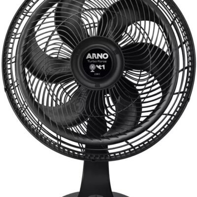 Ventilador 2 em 1, Mesa ou Parede, Arno, Turbo Force, 40cm, VF42, 127V, Preto