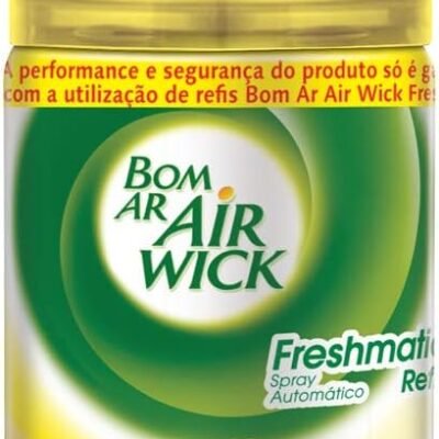 Aromatizador de Ambiente Bom Ar Automático Aerossol Freshmatic Limão Siciliano e Baunilha Refil 250ml