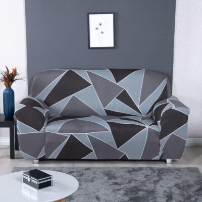 Kit Capa de Sofa Sala Moderna 2 e 3 Lugares Geo Urbana Premium