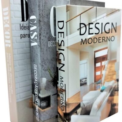 Conjunto Livro Caixa Decorativa Fake Design Quarto Infantil