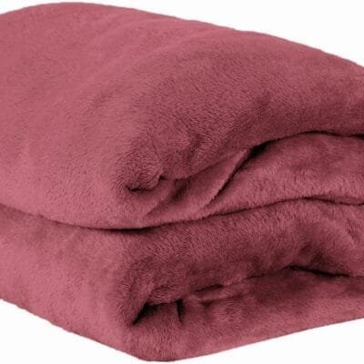 Cobertor Casal Manta Microfibra Fleece 01 Peça Blush