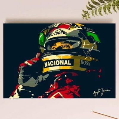 Placa Quadro Decorativo – Ayrton Senna – Formula 1 (Senna_03)