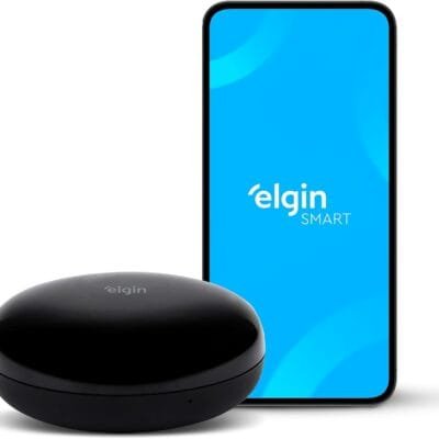 Controle Remoto Universal Wifi Smart Home Elgin Compatível com os Sistemas Amazon Alexa e Google Home Vermelho