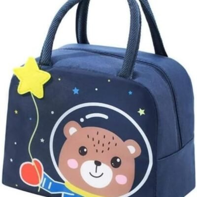 Bolsa Térmica Infantil Fitness Viagem Animais 3D Menina Menino Impermeável Escolar Marmita Com Alça (Urso Astronauta)