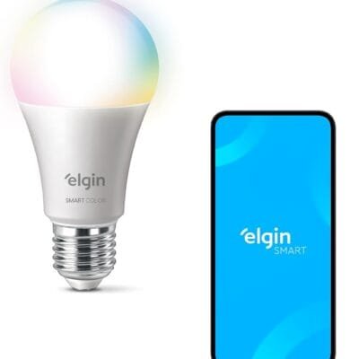 Lâmpada Inteligente Smart Color 10W Elgin RGB Wifi Compatível com Alexa e Google Home