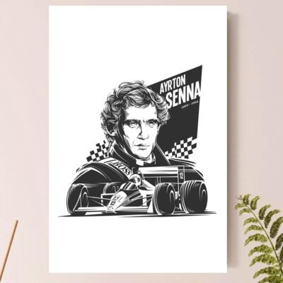 Placa Quadro Decorativo – Ayrton Senna – Formula 1 (Senna_02)