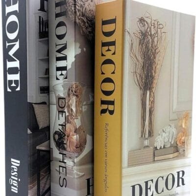 Conjunto Livro Decorativo Caixa Fake Home Design