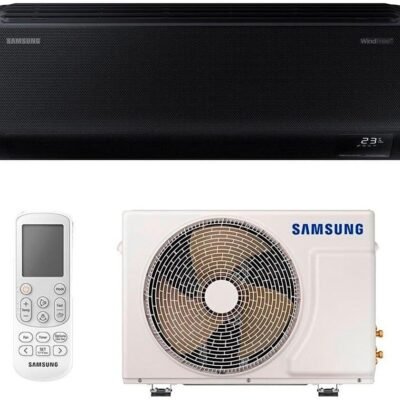 Ar-condicionado Split Inverter 24000 Btus Samsung Windfree Connect Black High Wall Quente e Frio Ar24csecabtnaz/ar24csecabtxaz 220v