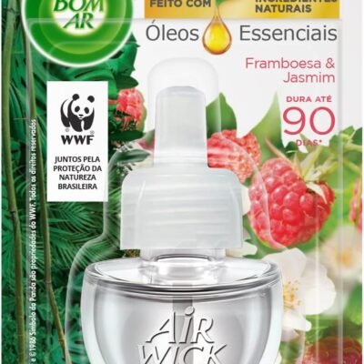 Air Wick Refil Para Difusor Elétrico Bom Ar Lirio Framboesa E Jasmim Refil 16Ml