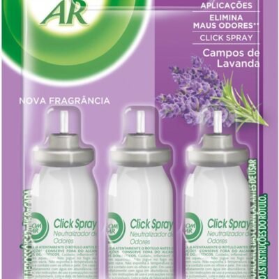 Air Wick Aromatizador Bom Ar Click Spray Refil Leve 3 Pague 2 Campos De Lavanda