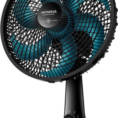 Ventilador de Mesa Mondial 110V, 30cm, 6 pás, Super Power – VSP-30-AP