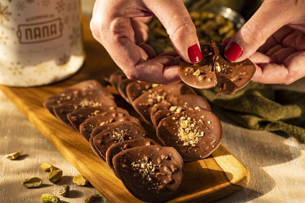 Chips de Chocolate com Pistache da Açucareiro da Nana