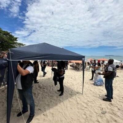 Búzios Intensifica Fiscalização da Cidade Limpa nas Praias da Ferradura e Manguinhos.